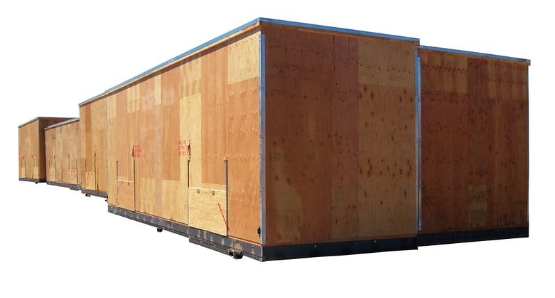 View of Heavy Duty Wooden Crates | Made in USA